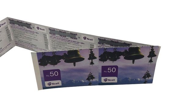 Φαν Fold NFC RFID Χάρτινο εισιτήριο ISO14443A Πρωτόκολλο 85x54mm για το τρένο