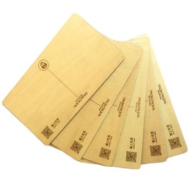 Ξύλινες κάρτες κλειδιών RFID ξενοδοχείων Οικολογικά φιλικές Μπαμπού έξυπνο τσιπ για έλεγχο πρόσβασης