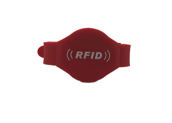 M5 Chip Σιλικόνη RFID βραχιόλια ελέγχου πρόσβασης ISO14443A ISO15693 πρότυπο