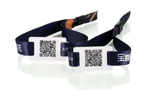 Αδιάβροχο βραχιόλι NFC RFID από ύφασμα βραχιόλι με αριθμούς UID για κοινωνική απόσταση