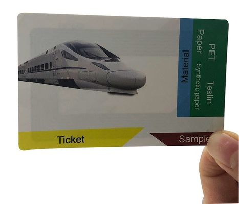 Πρωτόκολλο ISO14443A Τυπωμένο RFID χαρτί εισιτήριο, RFID κάρτα εισιτήριο ISO ROHS εγκεκριμένο