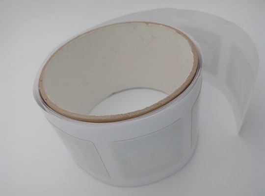 45x45 χιλιοστών Επικαλυμμένο χαρτί HF RFID αυτοκόλλητα ετικέτες ISO14443A πρωτόκολλο RFID ετικέτα ρολό