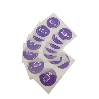 Προσαρμοσμένη εκτύπωση NFC Smart Label 13.56MHZ NFC Προσαρμοσμένα αυτοκόλλητα χωρίς επαφή