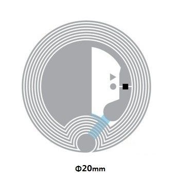 0.07mm παχύ χαρτί NFC chip αυτοκόλλητο επαναγράφιμες ετικέτες NFC υψηλή συχνότητα 13.56mhz