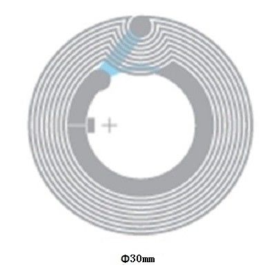 0.07mm παχύ χαρτί NFC chip αυτοκόλλητο επαναγράφιμες ετικέτες NFC υψηλή συχνότητα 13.56mhz