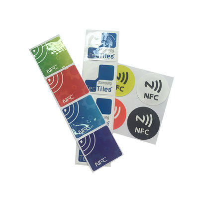 Τυπωμένο NFC Sticker Tag 13.56MHz 215 Chip Πρωτόκολλο ISO14443A