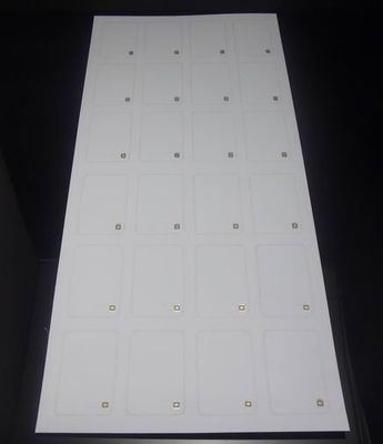 Λευκό Ματ PVC ή PETG HF RFID Inlay Sheet RFID Prelam 4 x 6 Προσαρμοσμένο