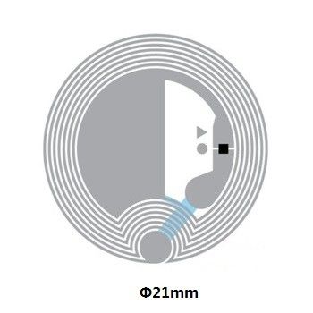 Ηλεκτρονικό 213 Chip HF RFID Inlay NFC Προγραμματιζόμενες ετικέτες ΠΕΤ υλικό