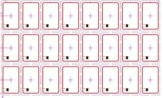 Υλικό PVC Ασύνδετο HF υγρό RFID Prelam 125KHZ 13.56MHZ RFID Inlay