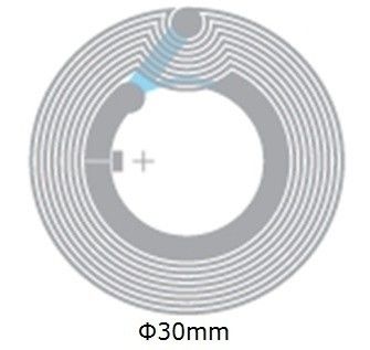 Ασύνδετη μετάδοση Dia 33mm RFID Wet Inlay με RFID Classic ® SLI NFC Chip