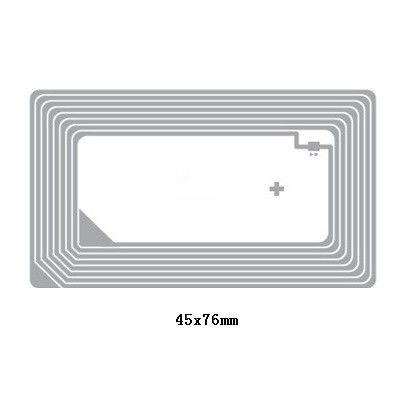 45x76mm HF RFID Inlay PET υλικό 13,56MHZ συχνότητα χαραγμένη κεραία