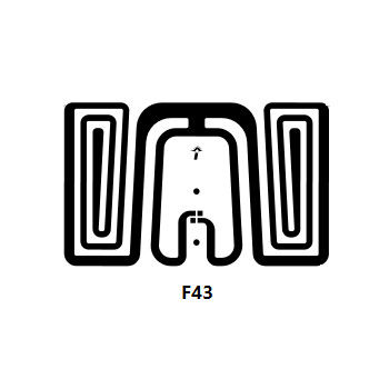Προσαρμοσμένο μέγεθος 26x16mm F43 ξηρό UHF RFID ένθετο με Impinji Monza 4 chip