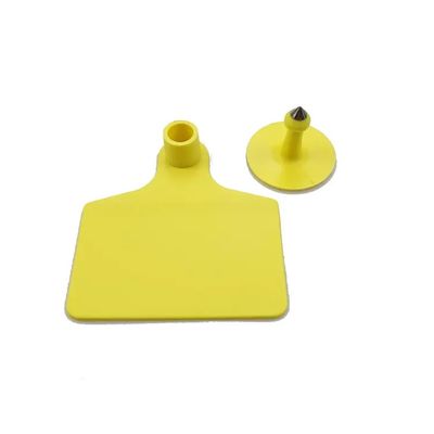 70x80mm 104x74mm UHF Ετικέτες αυτιών RFID ζώων υλικό TPU για παρακολούθηση κτηνοτροφίας
