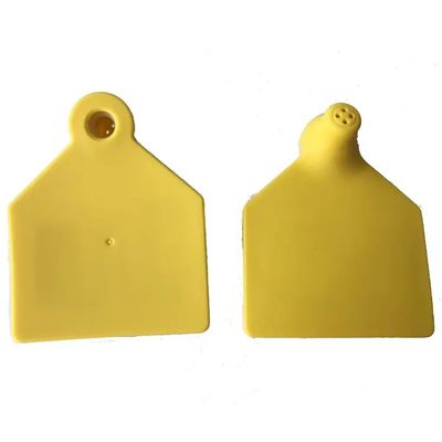 70x80mm 104x74mm UHF Ετικέτες αυτιών RFID ζώων υλικό TPU για παρακολούθηση κτηνοτροφίας